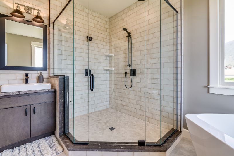 Elegant Shower with Clear Glass